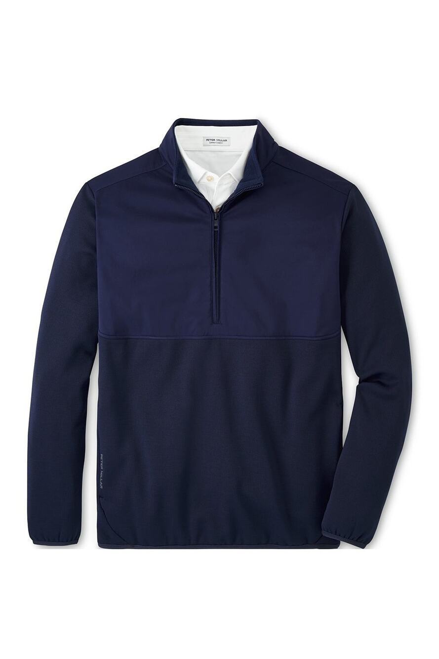 Peter Millar XL Vail Half-Zip Golf Pullover Navy Blue NEW $240